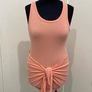 Zara Trafaluc Tie Front Mini Dress |Size Small